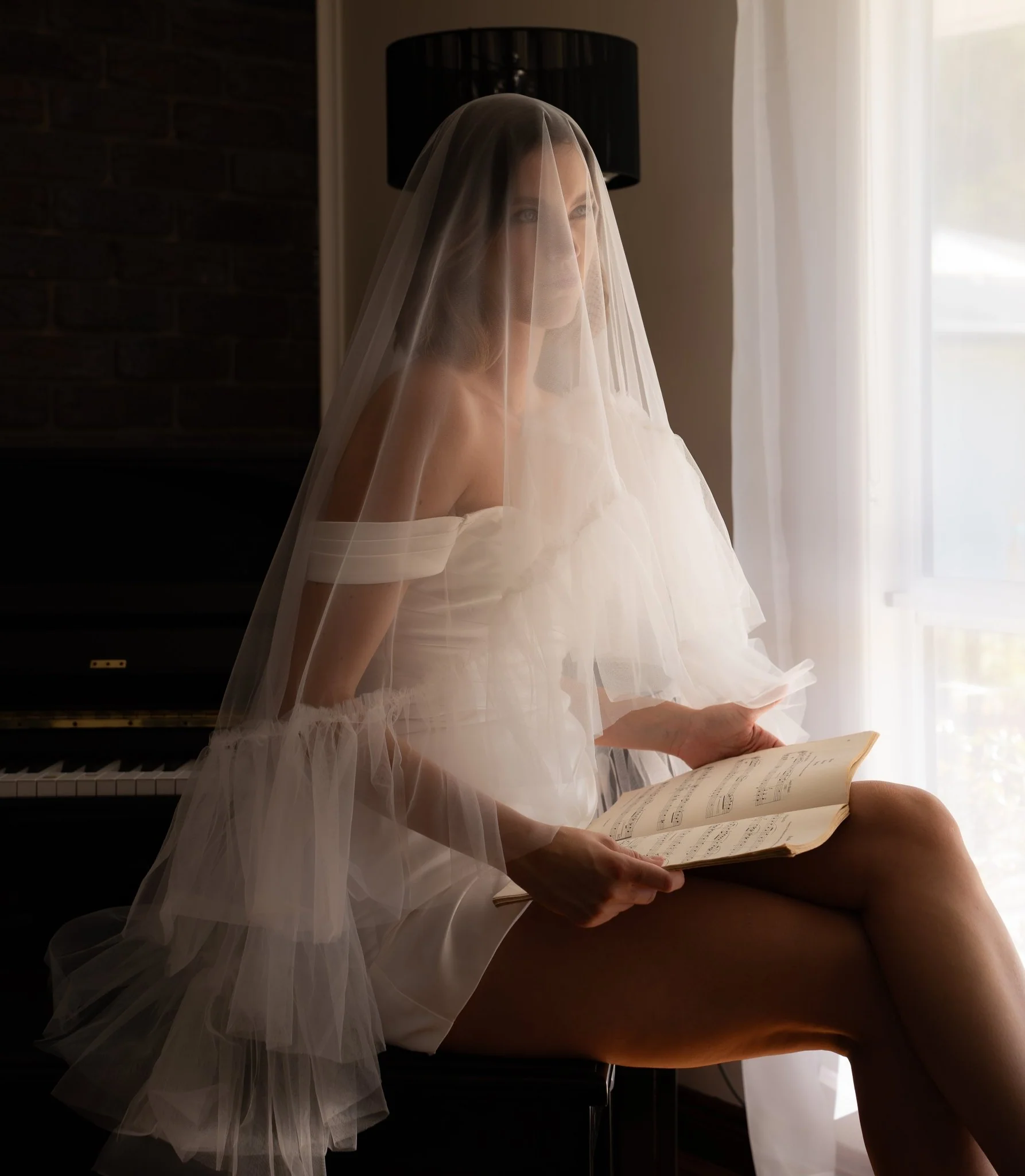 Ava | Fringed Tulle Veil - Image 4