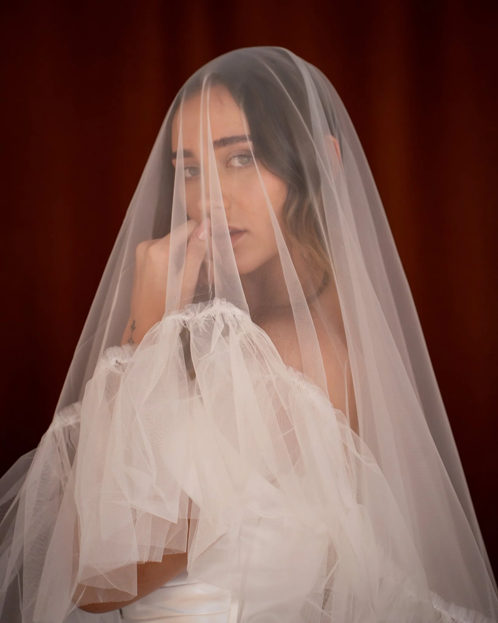 Ava | Fringed Tulle Veil - Image 5