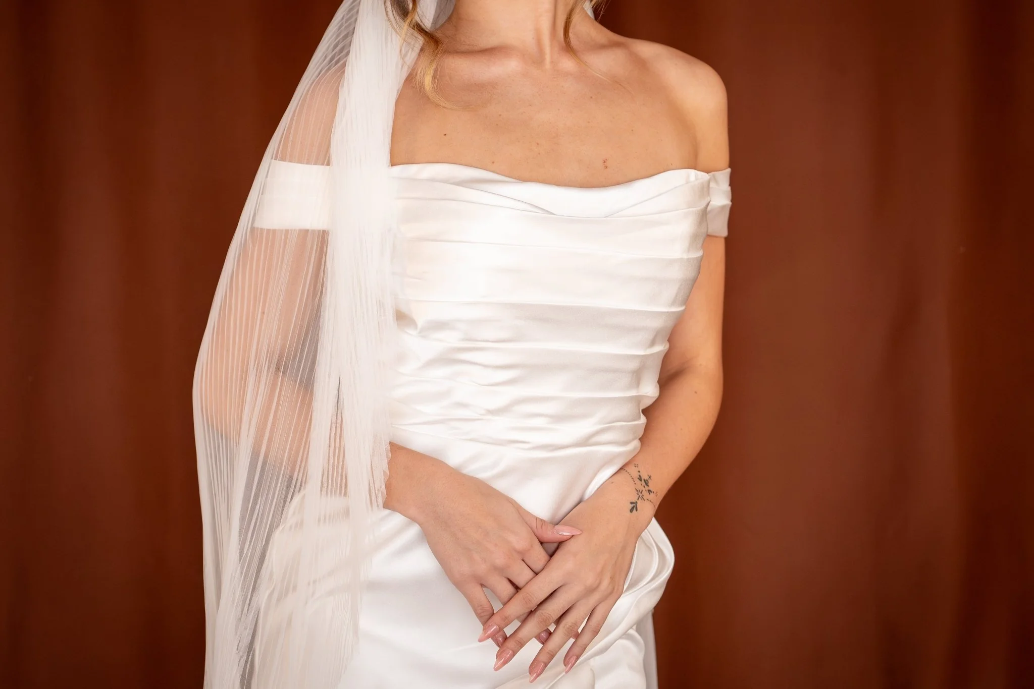 Cleo | Pleated Tulle Veil - Image 5