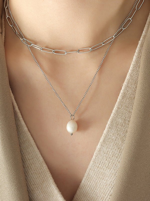 Imogen | Pearl Link Necklace - Image 7