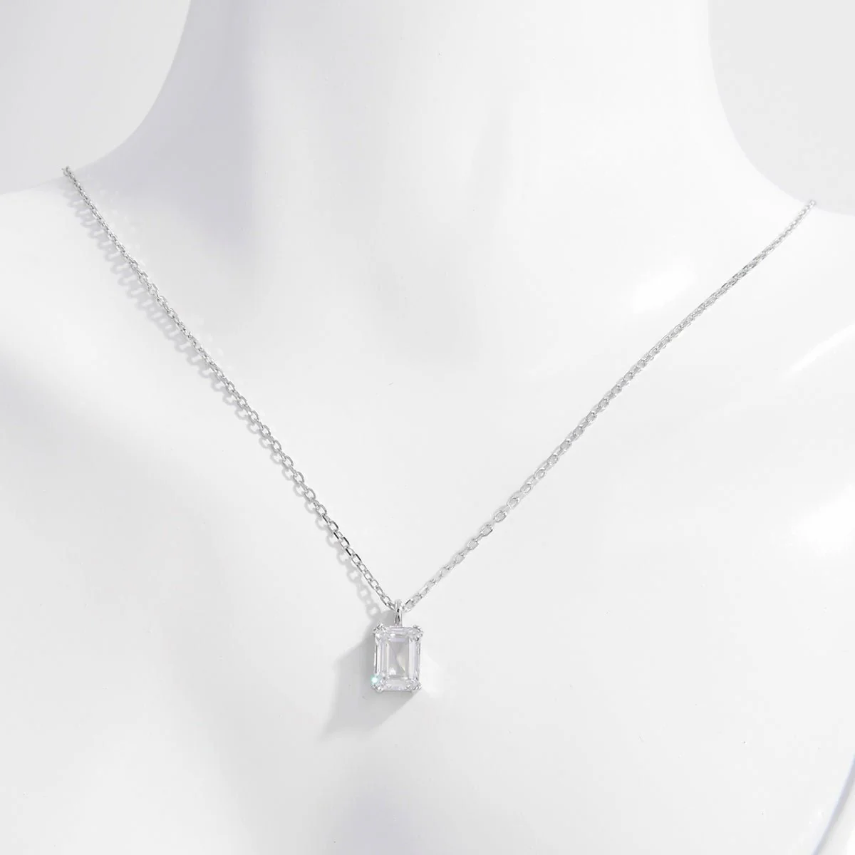 Nora | Emerald Cut Necklace - Image 4