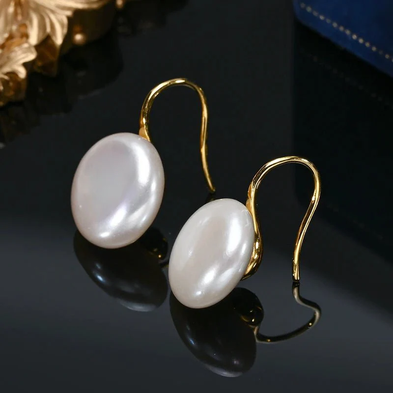 Pamela | Pearl Drop Earrings - Silver - Image 10