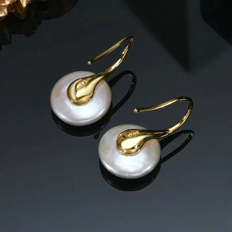 Pamela | Pearl Drop Earrings - Silver - Image 11