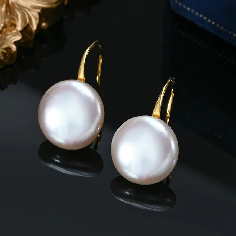 Pamela | Pearl Drop Earrings - Silver - Image 9
