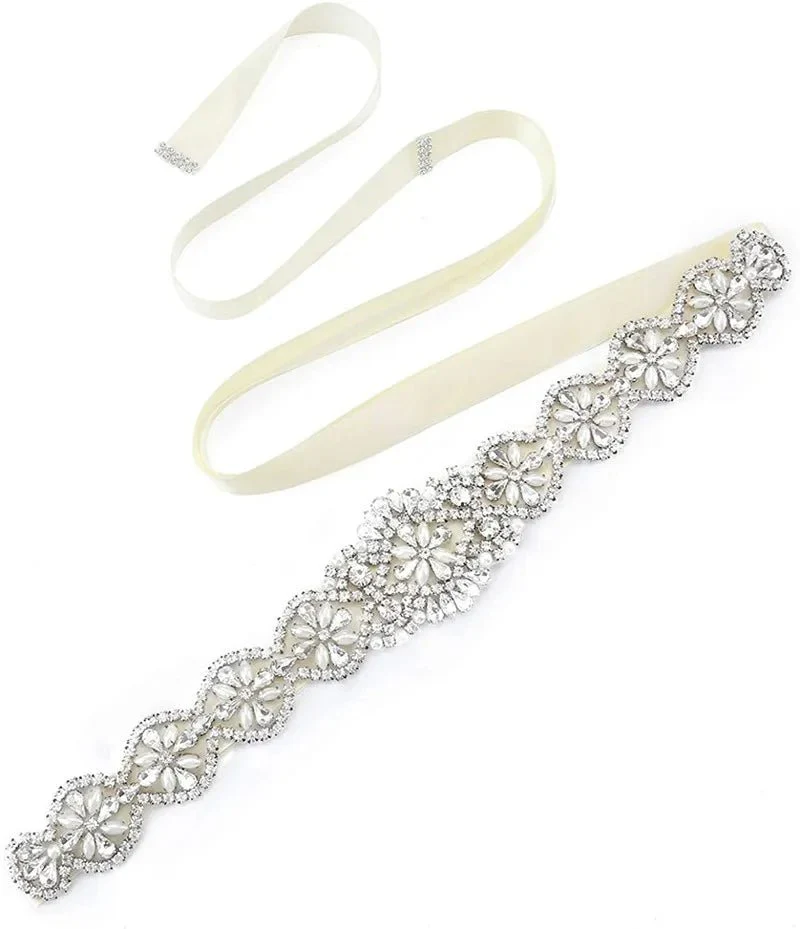 Rhinestone and Pearl Belt - Image 19