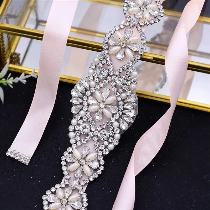 Rhinestone and Pearl Belt - Image 21