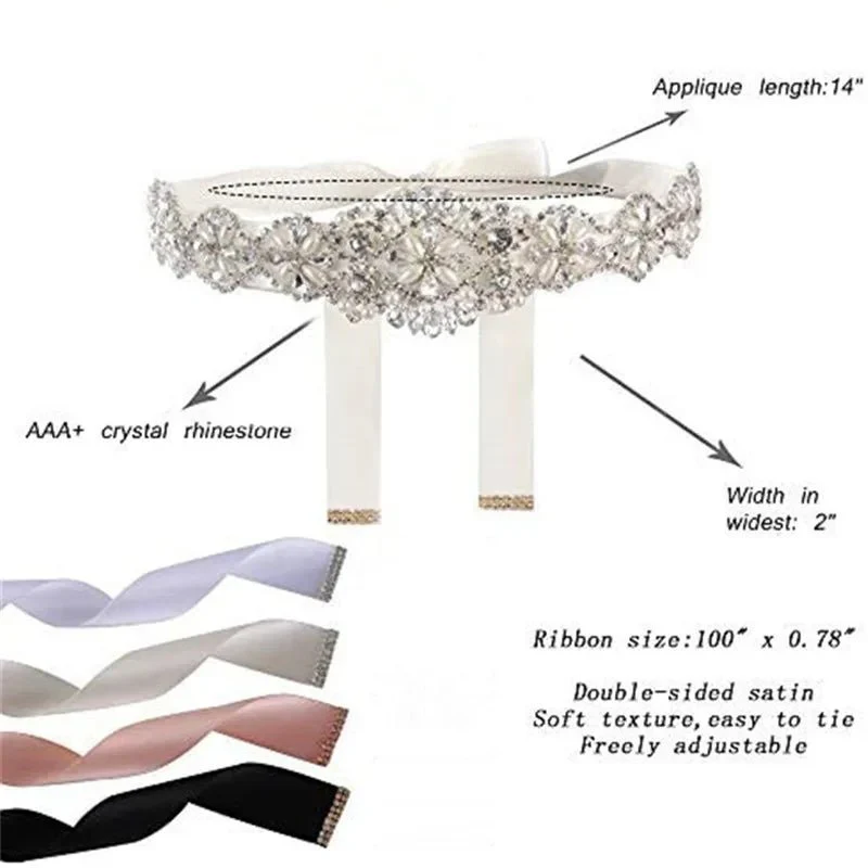 Rhinestone and Pearl Belt - Image 4
