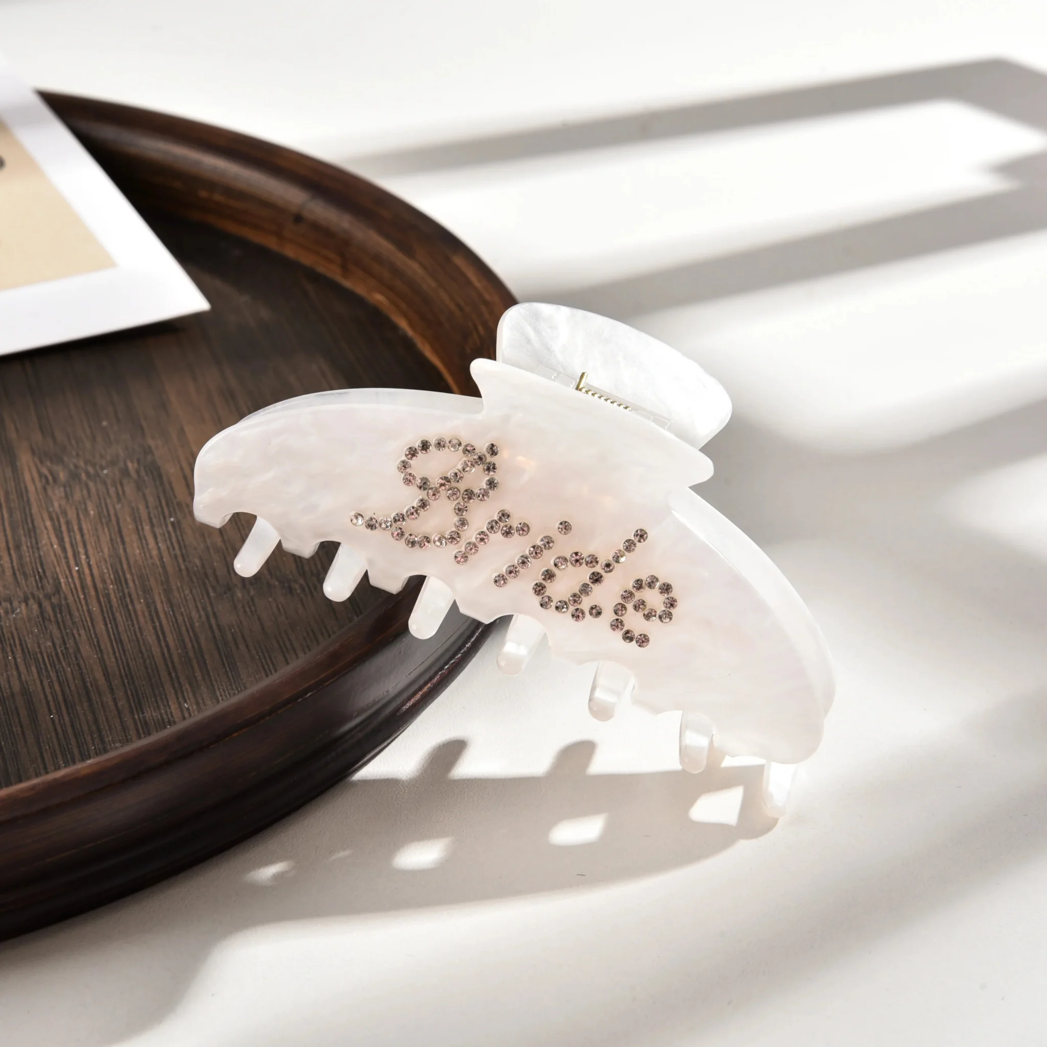 Rhinestone Bride Hair Claw Clip - Image 4